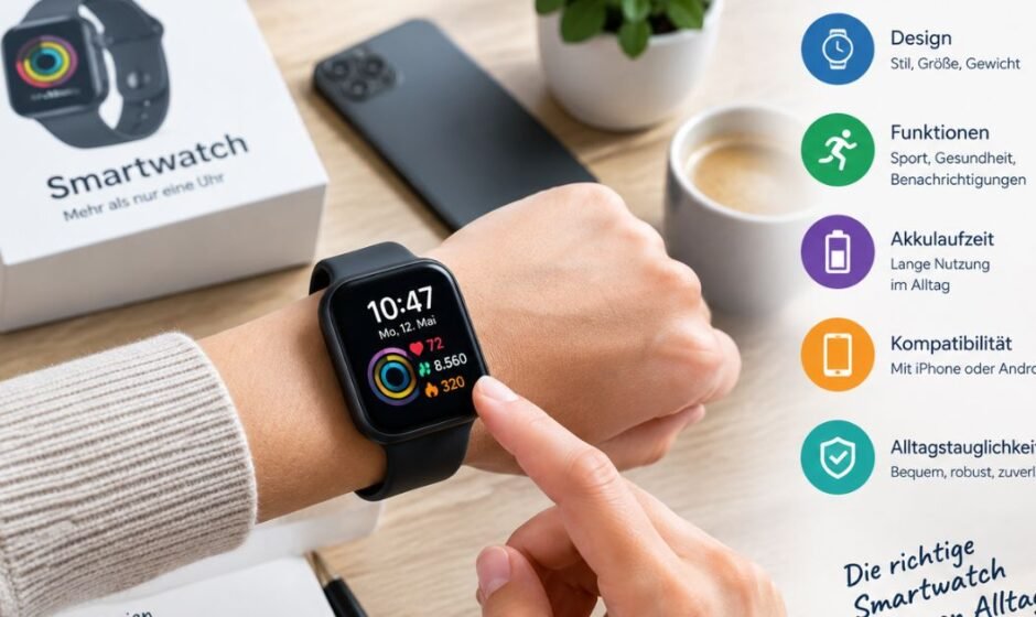 Smartwatch kaufen: Worauf es bei Design, Funktionen und Alltagstauglichkeit ankommt