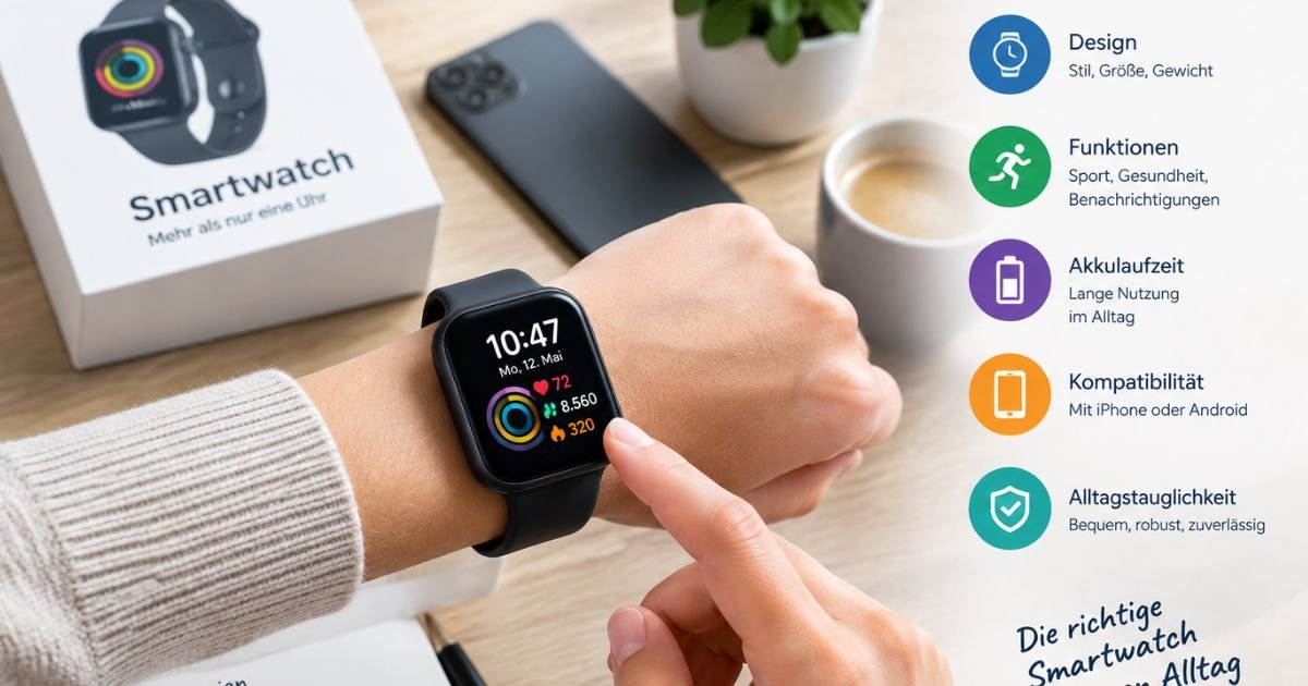 Smartwatch kaufen: Worauf es bei Design, Funktionen und Alltagstauglichkeit ankommt